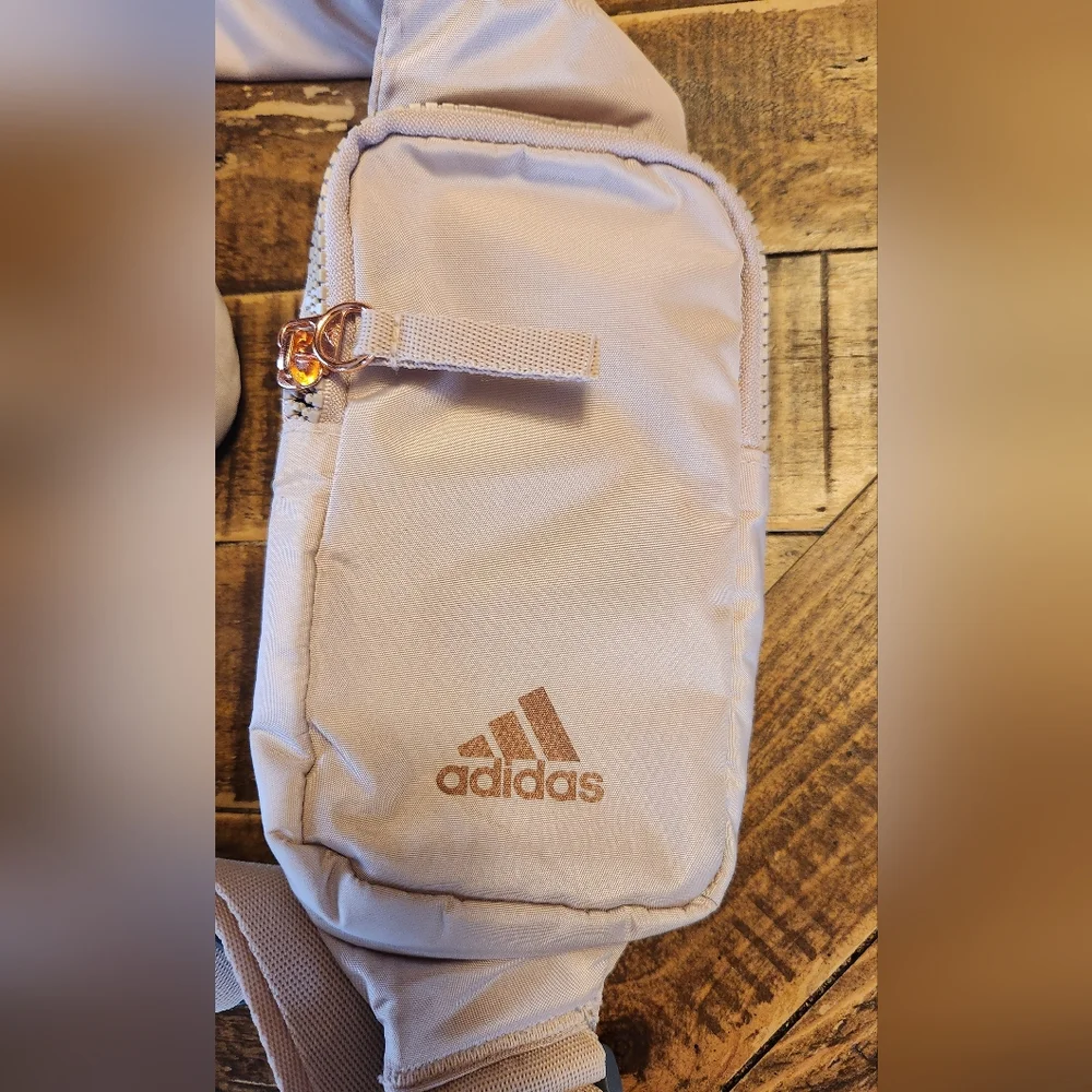 Adidas Essentials Sling Crossbody Bag Beige Pink